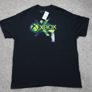 X-Box Promo Shirt NWT Mens XL Black Ripple Junction Cotton S/S Pullover